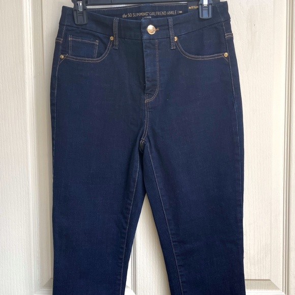 Chico's So Slimming Girlfriend Ankle Jeans in dark blue NWT - Picture 3 of 7